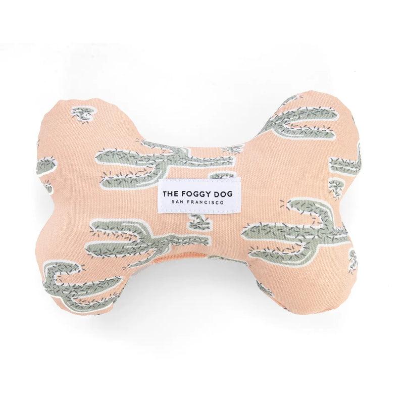 Cactus Garden Dog Bone Squeaky Toy