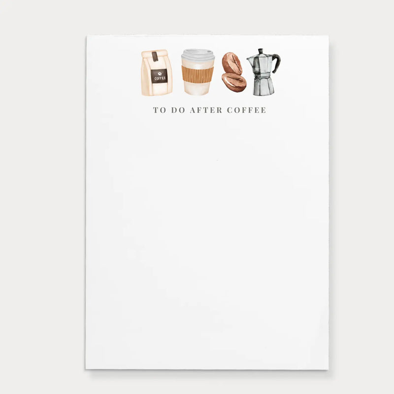 To Do After Coffee Notepad