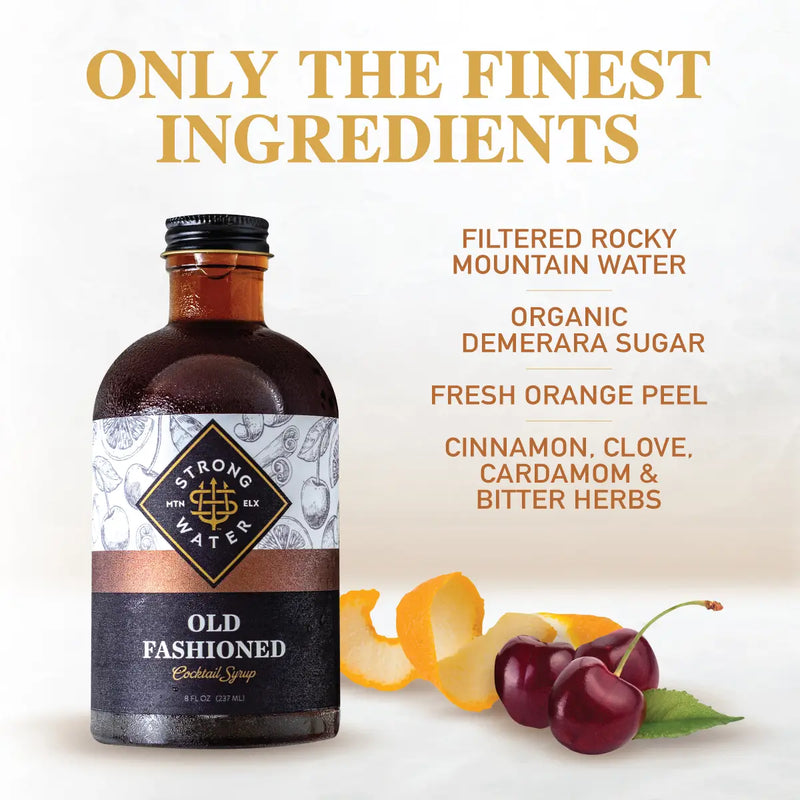 Strongwater Old Fashioned Cocktail Mixer Syrup
