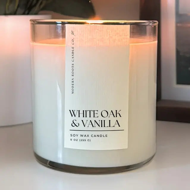 White Oak & Vanilla Candle