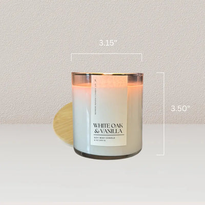 White Oak & Vanilla Candle
