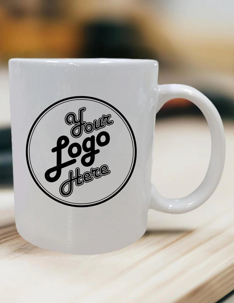 Custom Printed Mug, Your Logo Printed, 11 OZ White