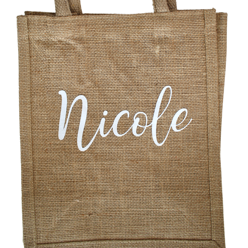 Jute Bag Small with Customization (Tall)