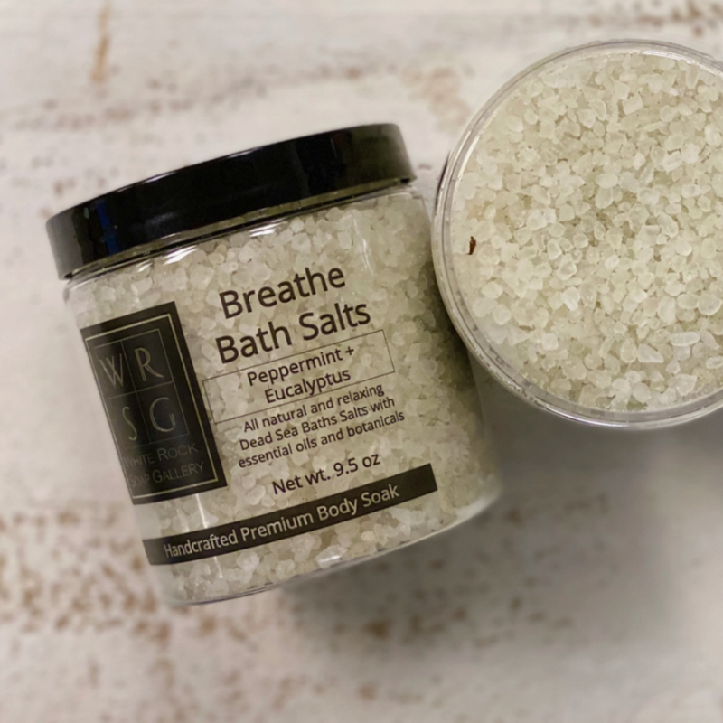 Breathe Bath Salts- Peppermint + Eucalyptus