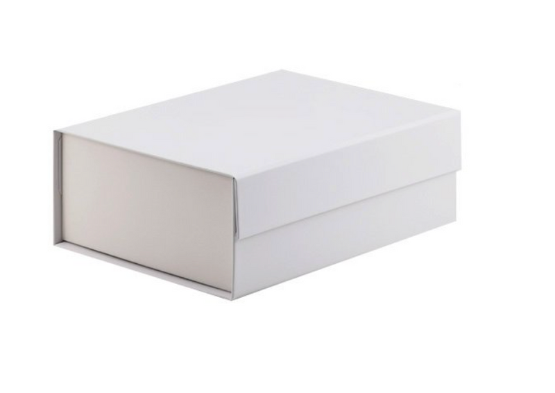 Medium White Magnetic Closure Box with Customization